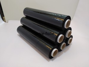 Folia stretch 3 kg czarna DUŻO FOLII