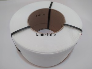 Taśma polipropylenowa 19x0,90 mm x 1200m biała 