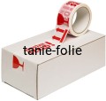 Taśma pakowa UWAGA SZKŁO 48x60 - taśma ostrzegawcza 